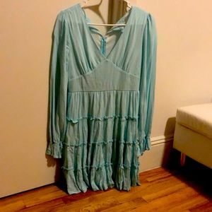 Altar’d State baby blue long sleeve dress (new with tags)